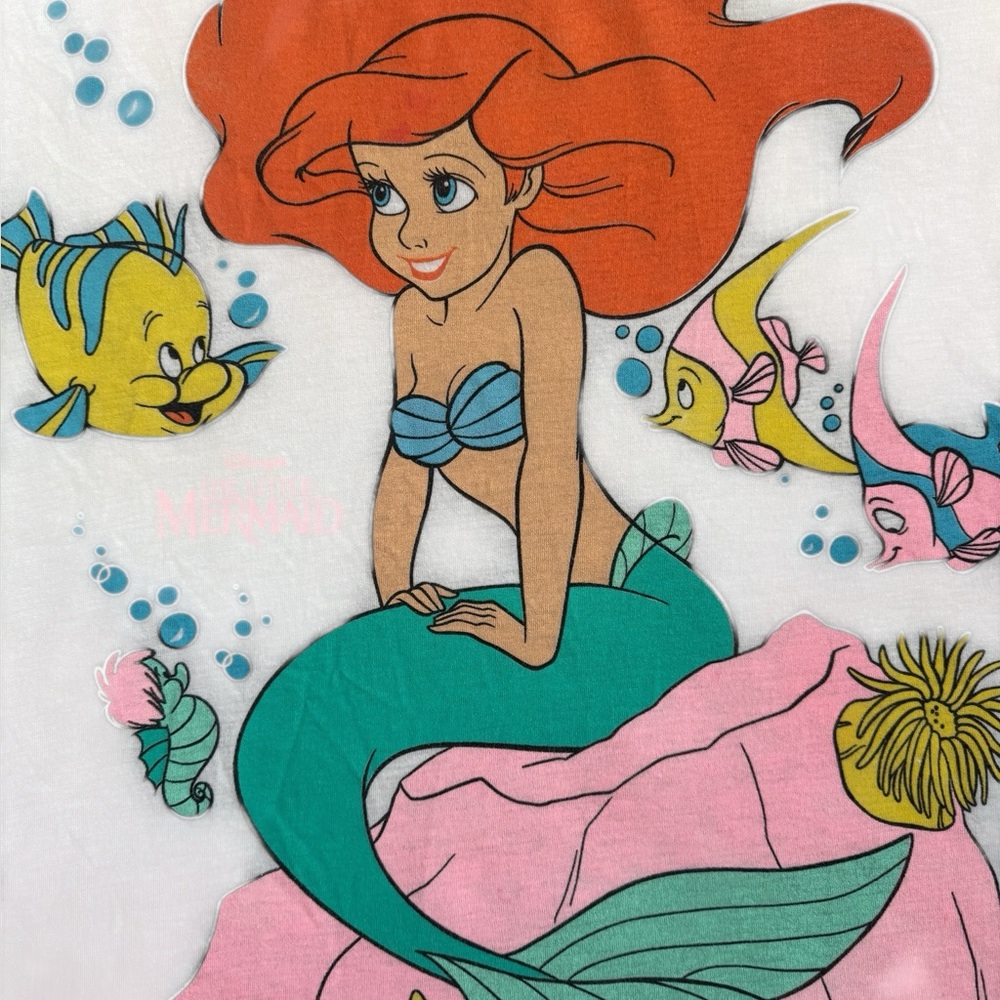 Vintage Disney The Little Mermaid 80s / 90s Movie Shirt - Picture 6 of 16